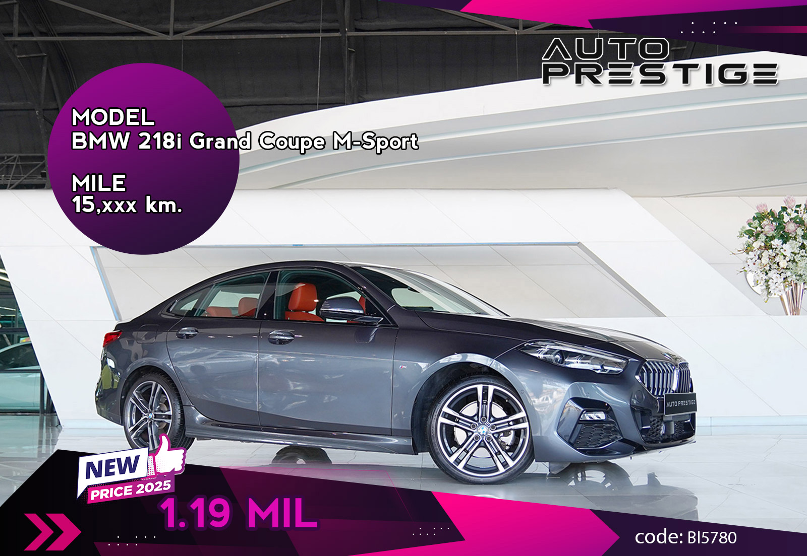 BMW 218i Grand Coupe M-Sport